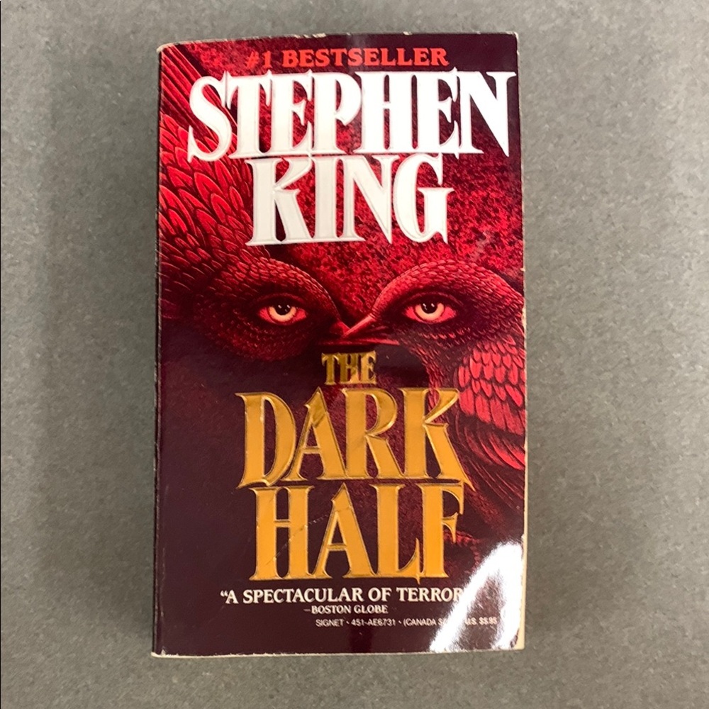 Stephen King 'The Dark Half' Paperback Book Vintage